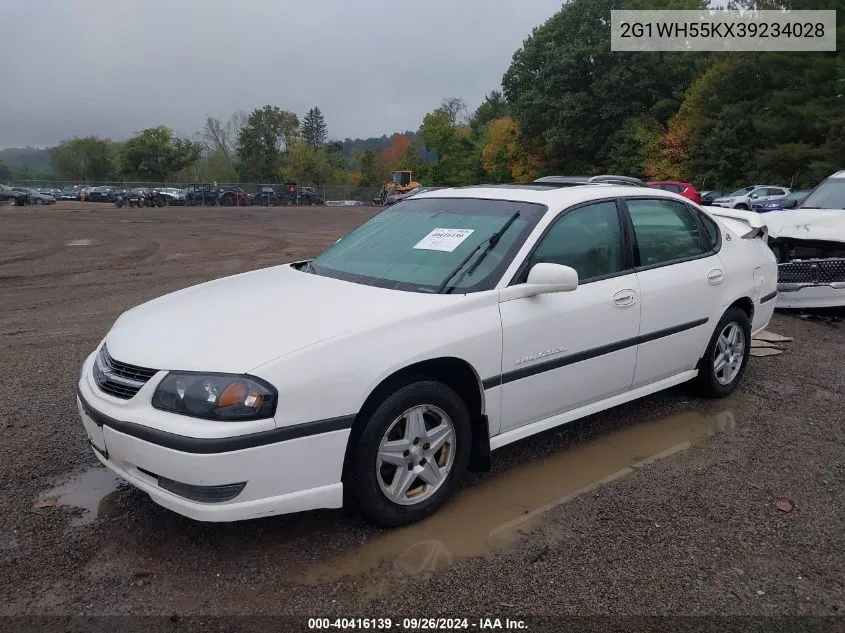 2003 Chevy Impala Ls VIN: 2G1WH55KX39234028 Lot: 40416139