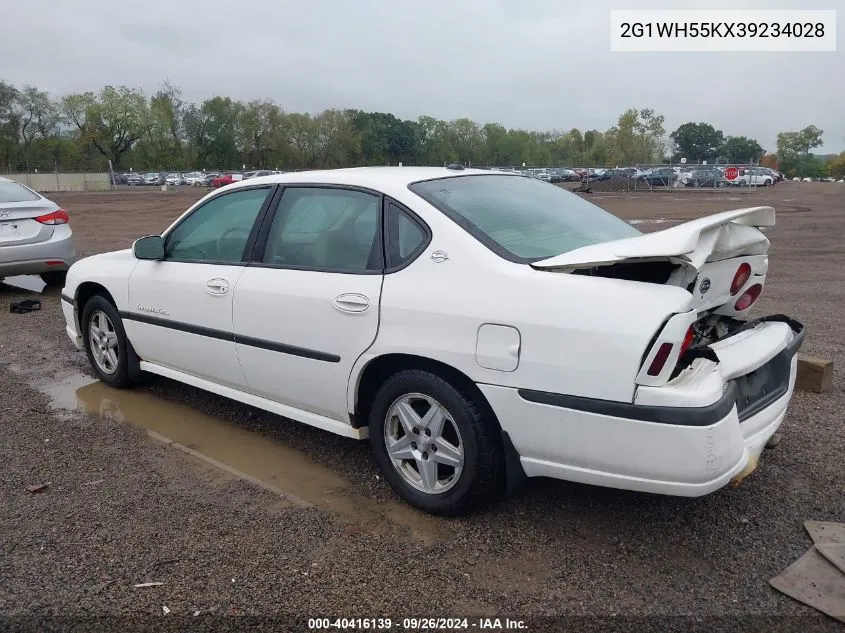 2003 Chevy Impala Ls VIN: 2G1WH55KX39234028 Lot: 40416139