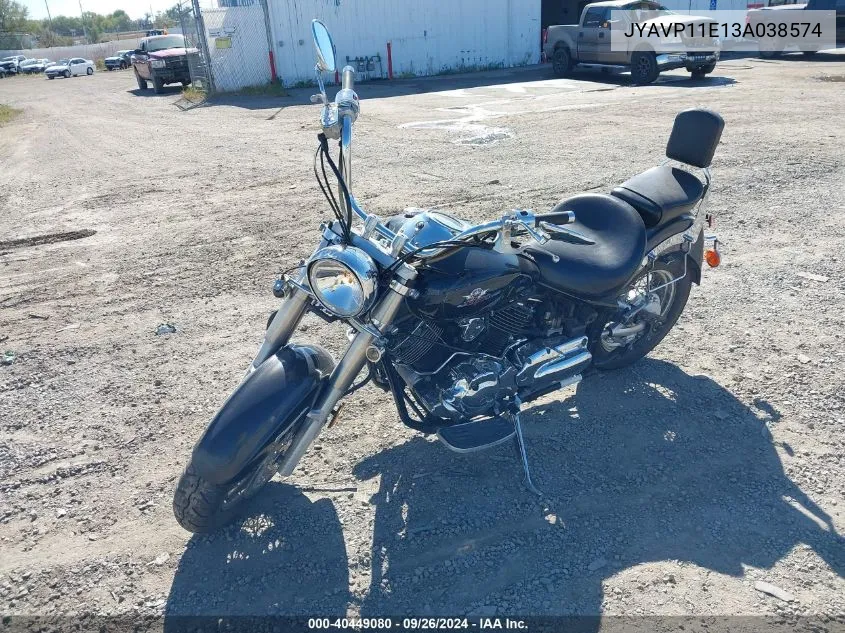 2003 Yamaha Xvs1100 A VIN: JYAVP11E13A038574 Lot: 40449080