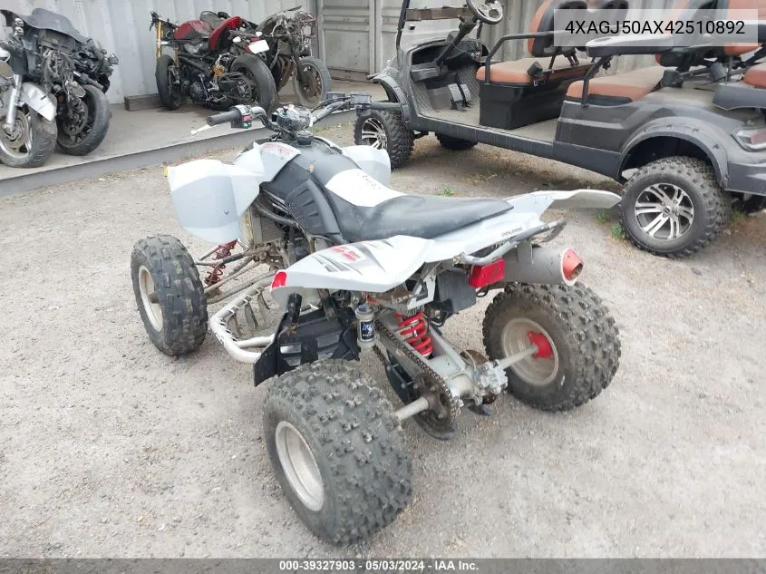 2004 Polaris Predator 500 VIN: 4XAGJ50AX42510892 Lot: 39327903