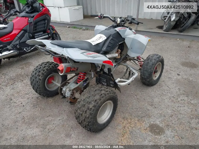 2004 Polaris Predator 500 VIN: 4XAGJ50AX42510892 Lot: 39327903