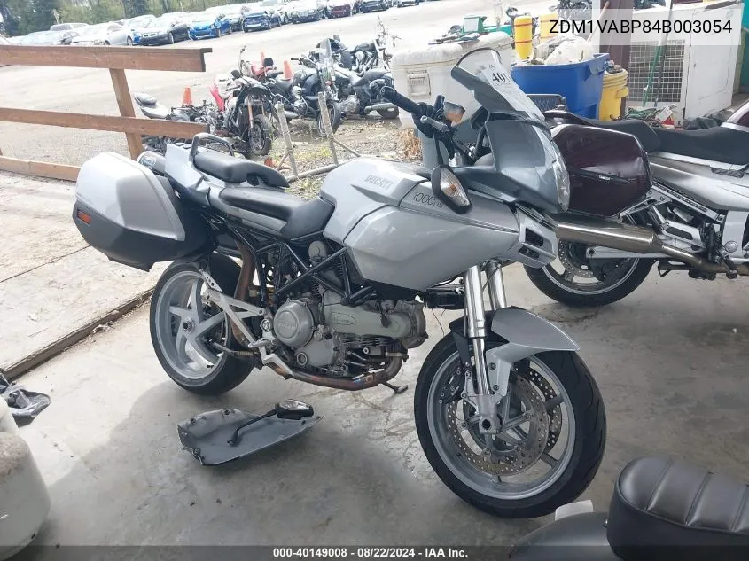 2004 Ducati Multistrada VIN: ZDM1VABP84B003054 Lot: 40149008