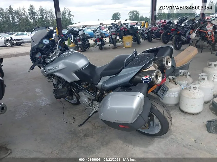 2004 Ducati Multistrada VIN: ZDM1VABP84B003054 Lot: 40149008