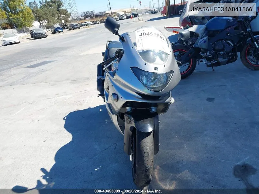 2004 Yamaha Yzf600 R VIN: JYA5AHE034A041566 Lot: 40453009