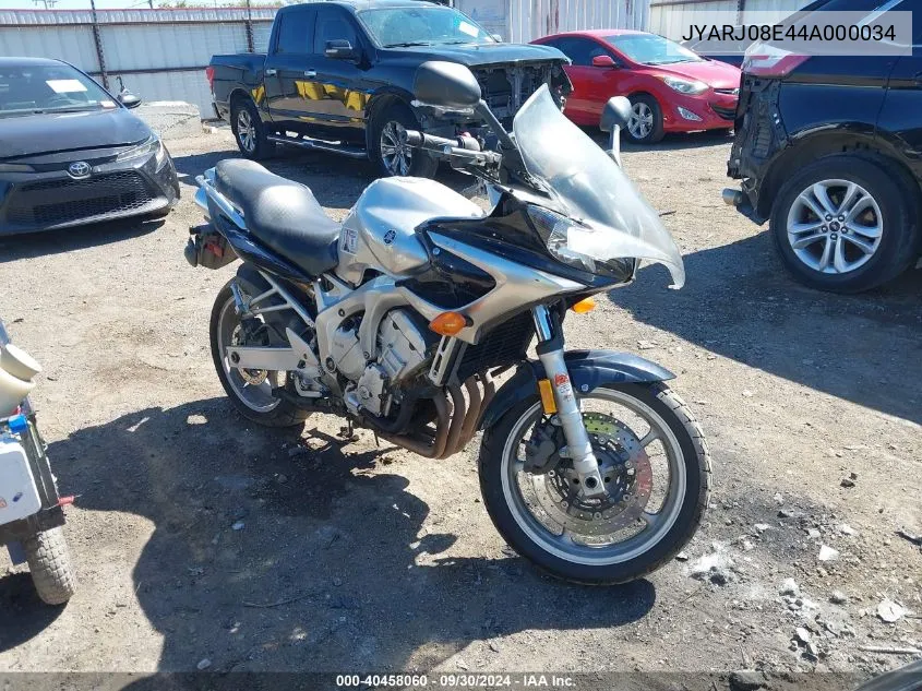 JYARJ08E44A000034 2004 Yamaha Fz6 S