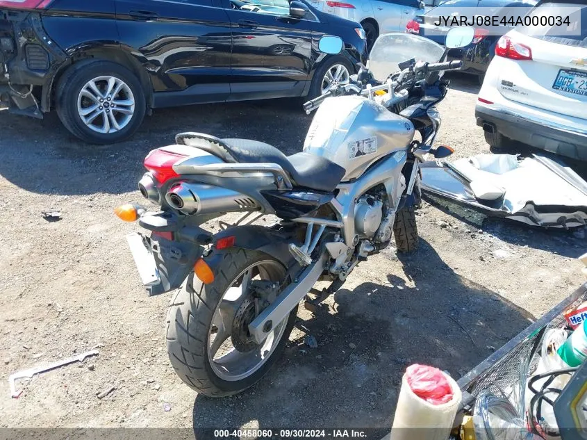 JYARJ08E44A000034 2004 Yamaha Fz6 S