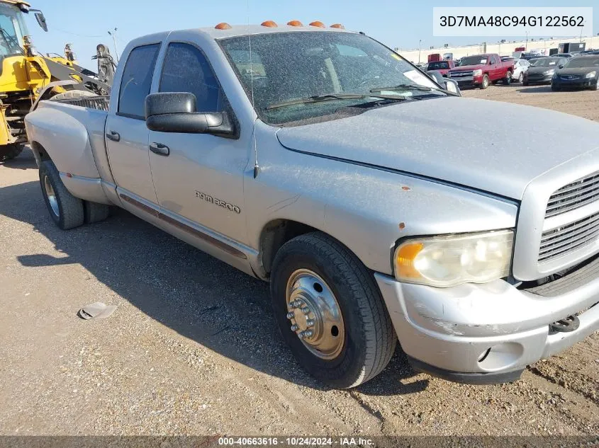 2004 Unknown Ram 3500 Slt/Laramie VIN: 3D7MA48C94G122562 Lot: 40663616