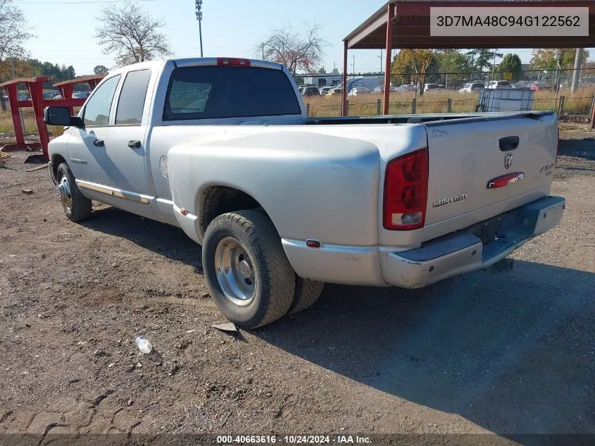 2004 Unknown Ram 3500 Slt/Laramie VIN: 3D7MA48C94G122562 Lot: 40663616