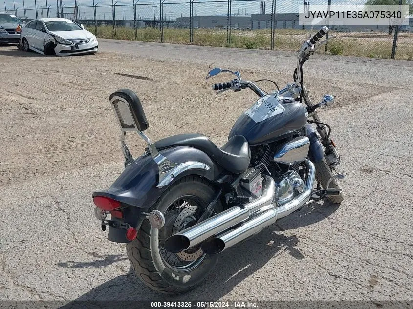 2005 Yamaha Xvs1100 A VIN: JYAVP11E35A075340 Lot: 39413325