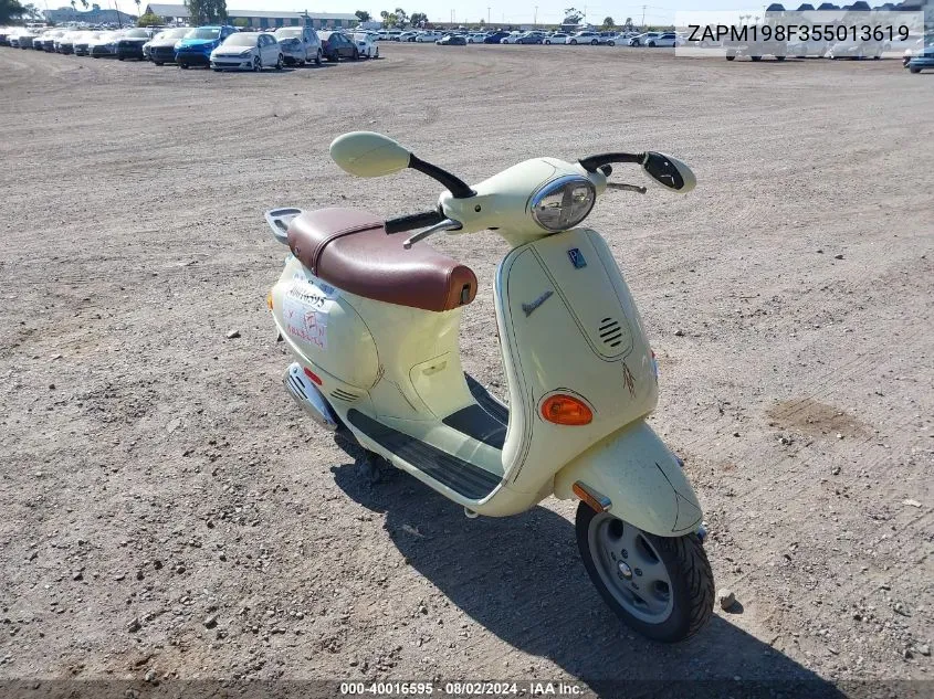 2005 Vespa M198F VIN: ZAPM198F355013619 Lot: 40016595