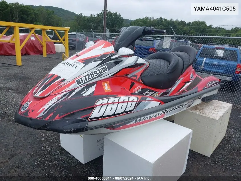 2005 Yamaha Fx Cruiser VIN: YAMA4041C505 Lot: 40646562