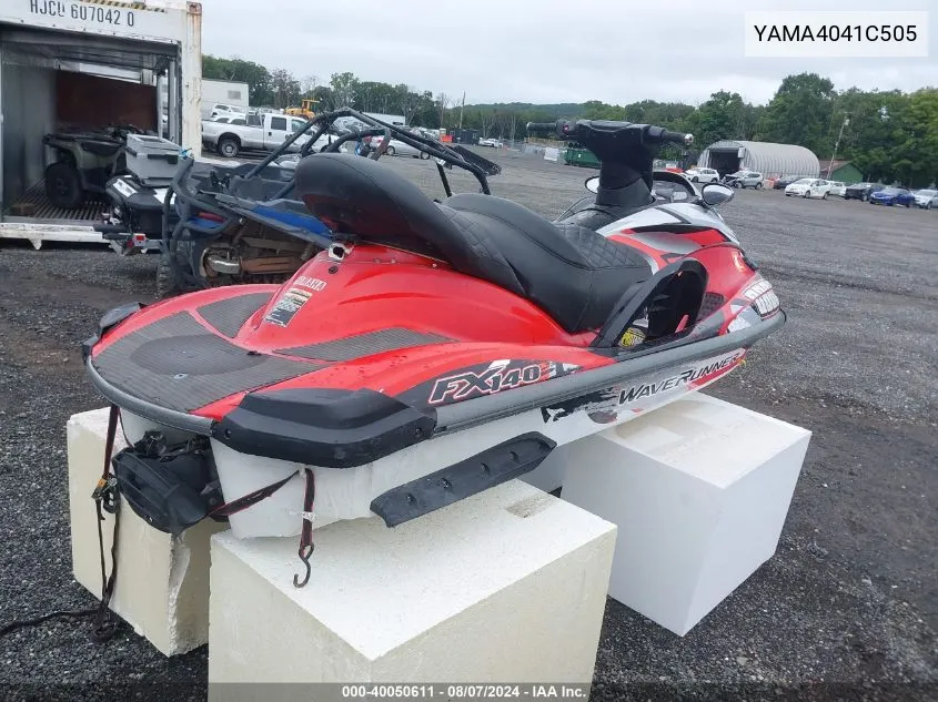 2005 Yamaha Fx Cruiser VIN: YAMA4041C505 Lot: 40646562