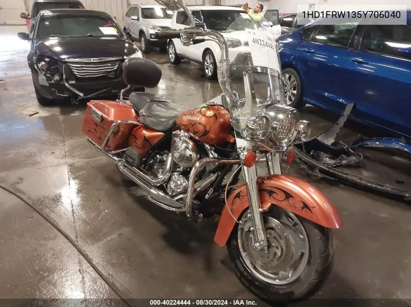 2005 Harley-Davidson Flhrci VIN: 1HD1FRW135Y706040 Lot: 40224444