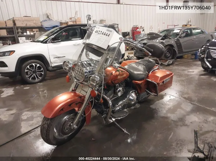 2005 Harley-Davidson Flhrci VIN: 1HD1FRW135Y706040 Lot: 40224444