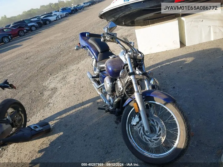 2005 Yamaha Xvs65 A VIN: JYAVM01E65A086772 Lot: 40287989