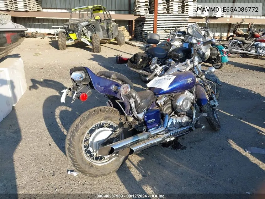 2005 Yamaha Xvs65 A VIN: JYAVM01E65A086772 Lot: 40287989