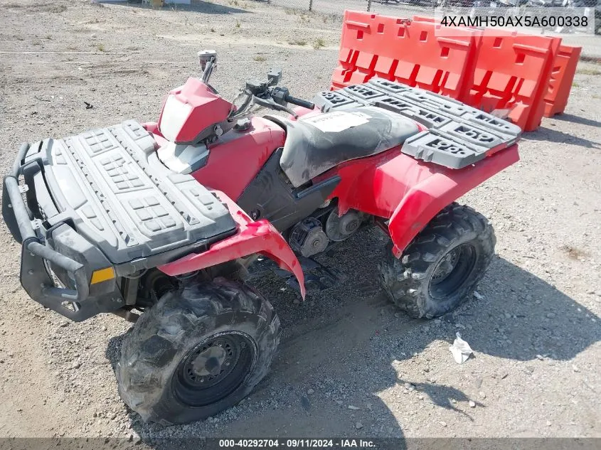 2005 Polaris Sportsman 500 VIN: 4XAMH50AX5A600338 Lot: 40292704