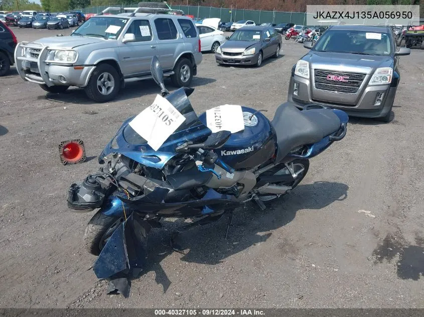 2005 Kawasaki Zx600 J1 VIN: JKAZX4J135A056950 Lot: 40327105