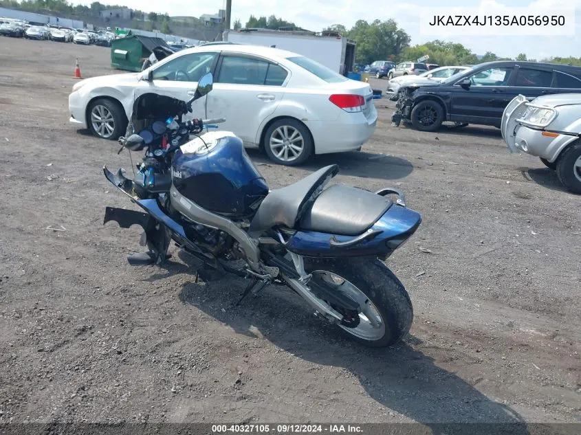 2005 Kawasaki Zx600 J1 VIN: JKAZX4J135A056950 Lot: 40327105