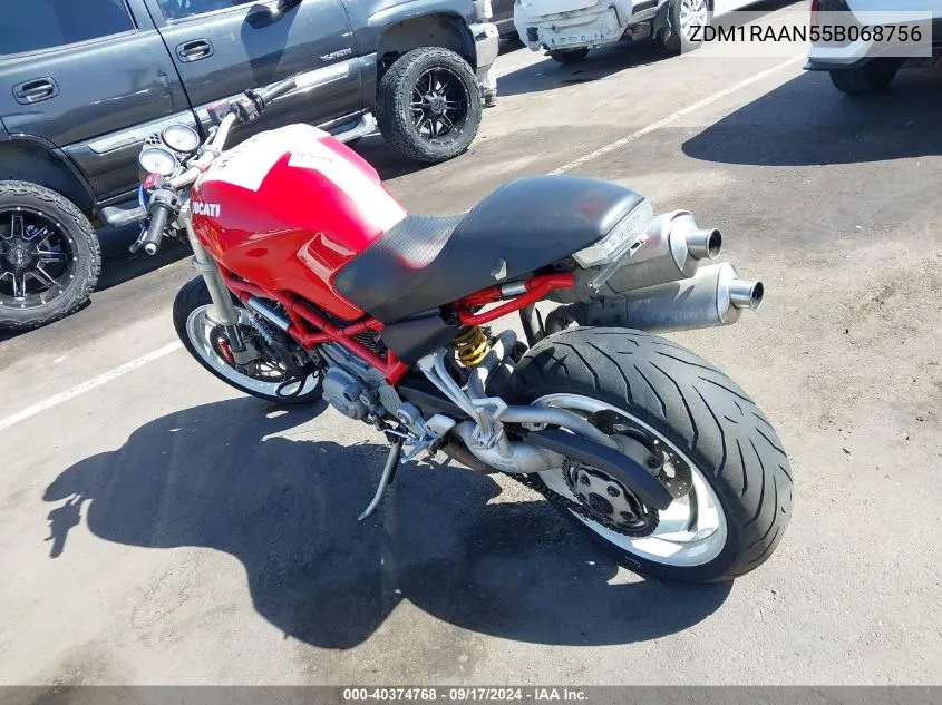 2005 Ducati Monster S2R VIN: ZDM1RAAN55B068756 Lot: 40374768