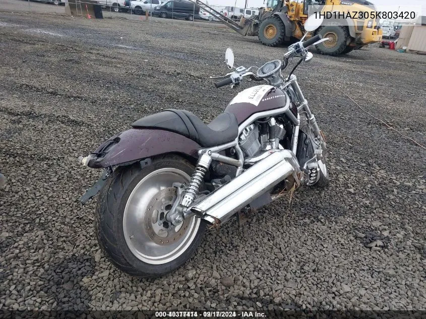 1HD1HAZ305K803420 2005 Harley-Davidson Vrsca