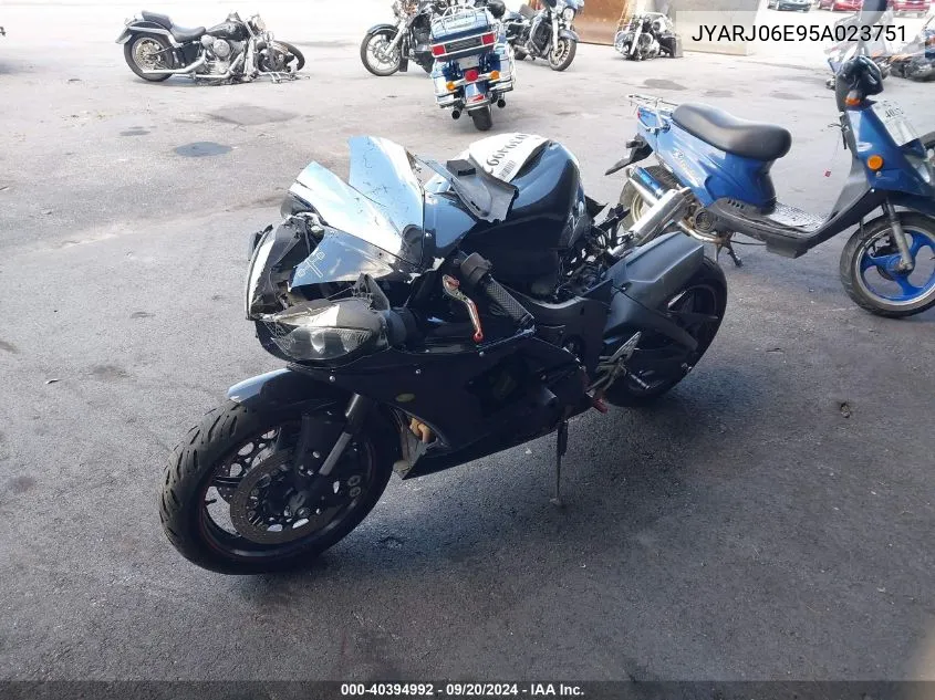 2005 Yamaha Yzfr6 L VIN: JYARJ06E95A023751 Lot: 40394992