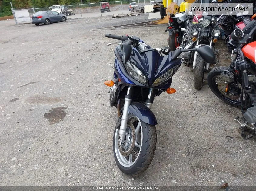 JYARJ08E65A004944 2005 Yamaha Fz6 S