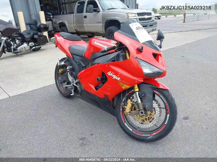 2005 Kawasaki Zx636 C1 VIN: JKBZXJC125A023218 Lot: 40408792