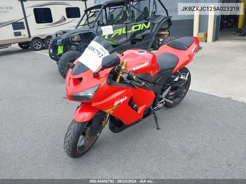 2005 Kawasaki Zx636 C1 VIN: JKBZXJC125A023218 Lot: 40408792