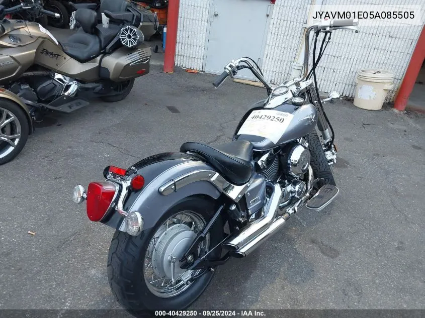 2005 Yamaha Xvs65 A VIN: JYAVM01E05A085505 Lot: 40429250