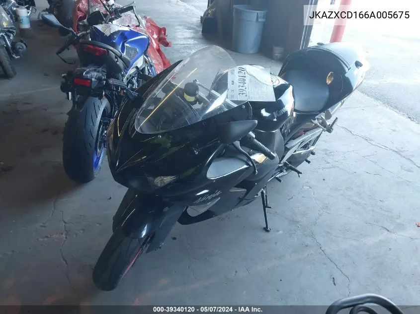 2006 Kawasaki Zx1000 D6F VIN: JKAZXCD166A005675 Lot: 39340120