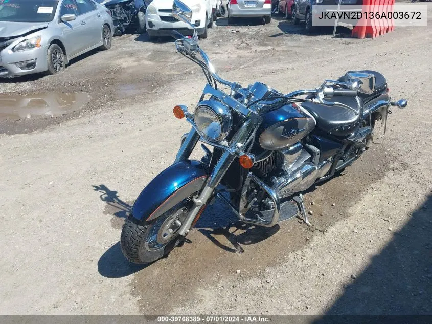 2006 Kawasaki Vn900 D VIN: JKAVN2D136A003672 Lot: 39768389