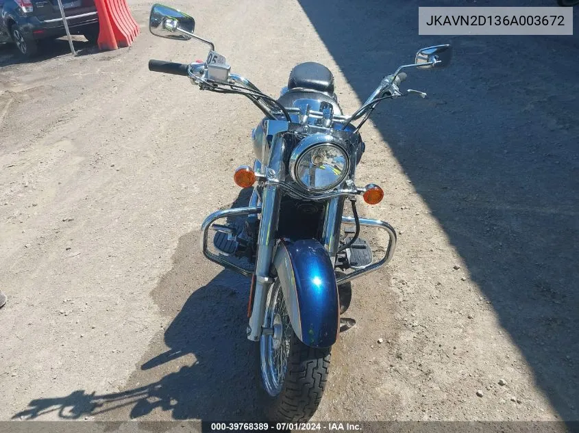 2006 Kawasaki Vn900 D VIN: JKAVN2D136A003672 Lot: 39768389