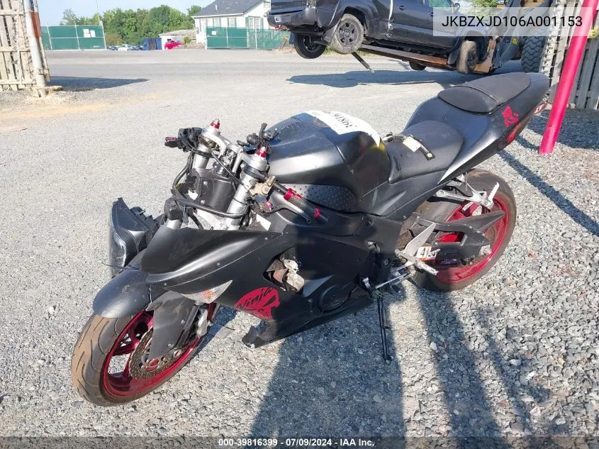 2006 Kawasaki Zx636 C1 VIN: JKBZXJD106A001153 Lot: 39816399