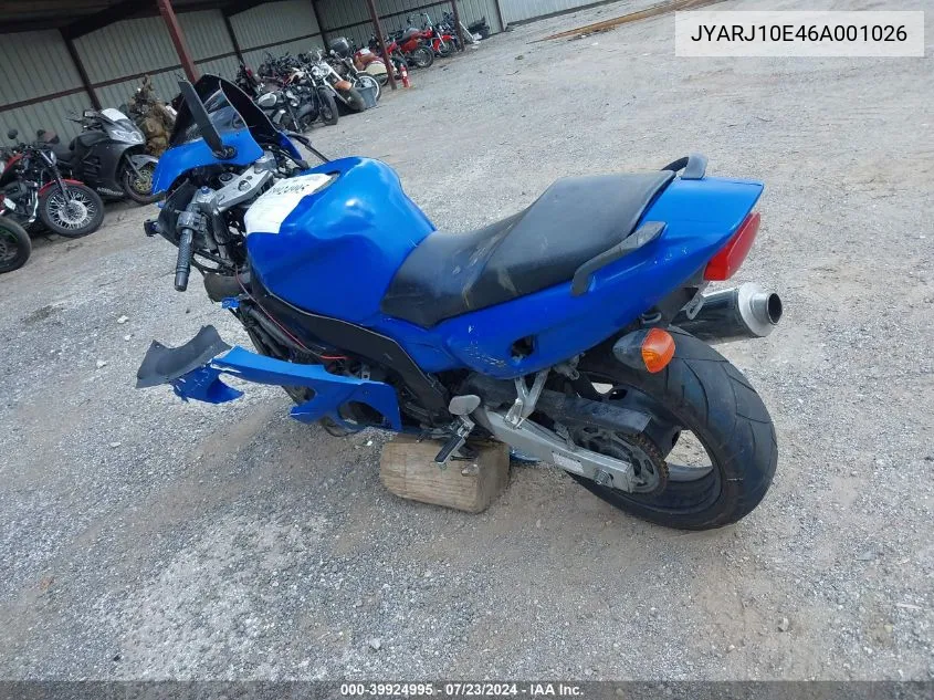 JYARJ10E46A001026 2006 Yamaha Yzf600 R