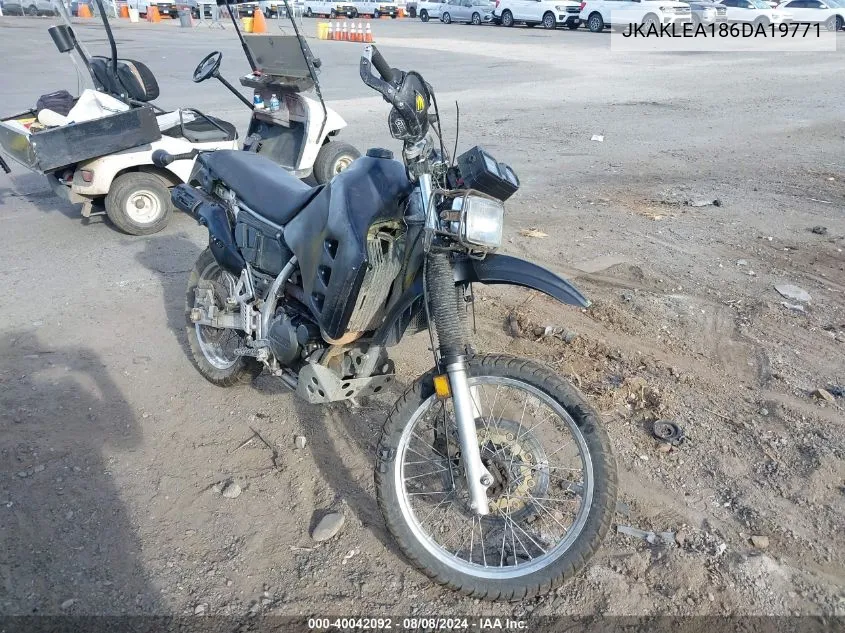 2006 Kawasaki Kl650 A VIN: JKAKLEA186DA19771 Lot: 40042092