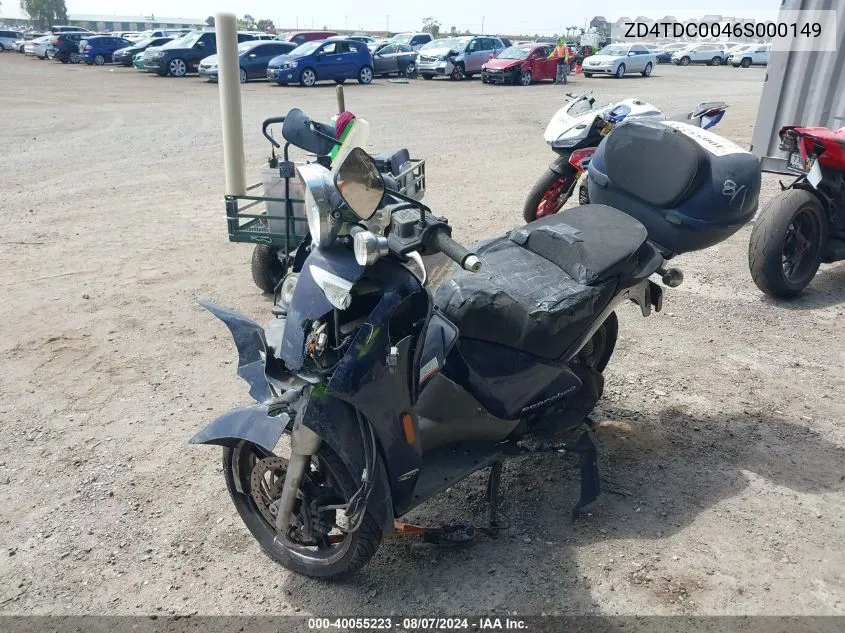 2006 Aprilia Scarabeo 250 VIN: ZD4TDC0046S000149 Lot: 40055223