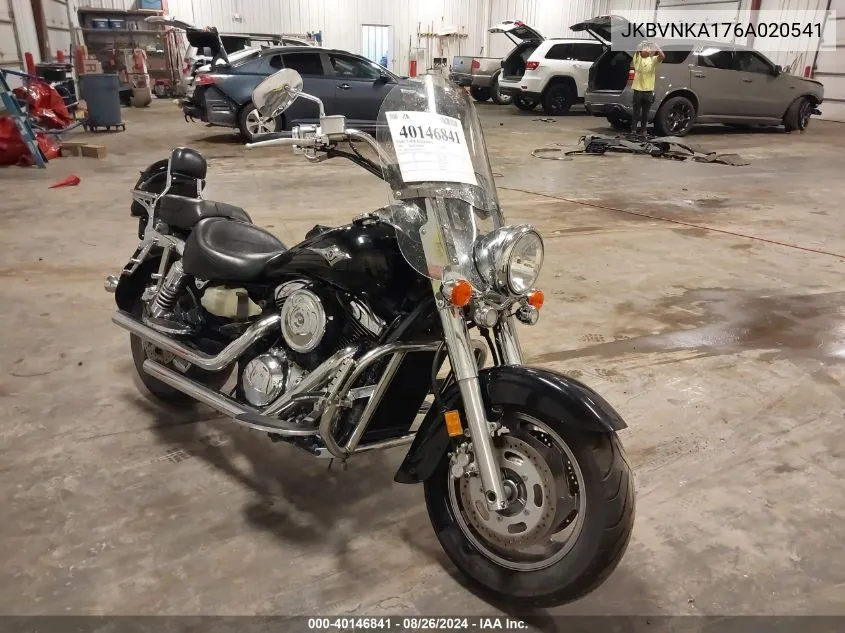 2006 Kawasaki Vn1600 A1 VIN: JKBVNKA176A020541 Lot: 40146841