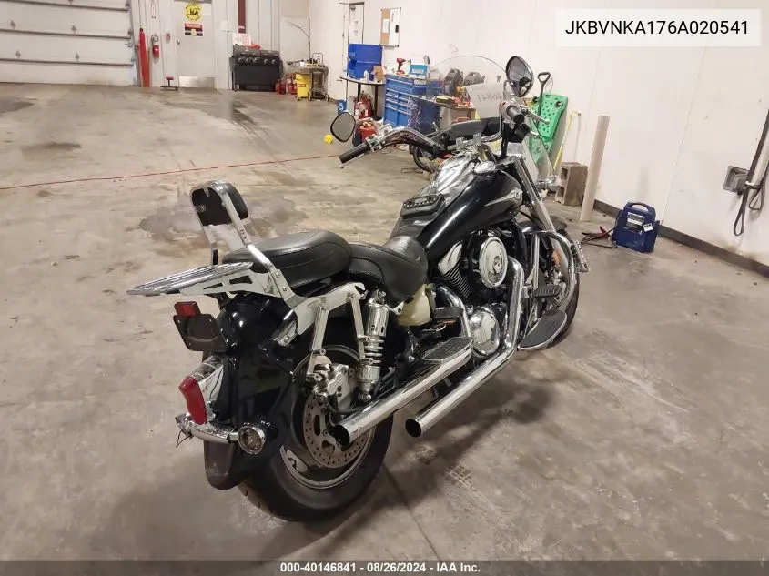 2006 Kawasaki Vn1600 A1 VIN: JKBVNKA176A020541 Lot: 40146841