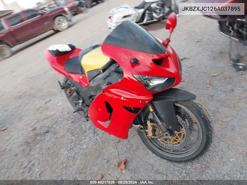 2006 Kawasaki Zx636 C1 VIN: JKBZXJC126A037895 Lot: 40217828