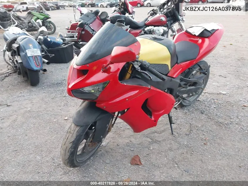 2006 Kawasaki Zx636 C1 VIN: JKBZXJC126A037895 Lot: 40217828