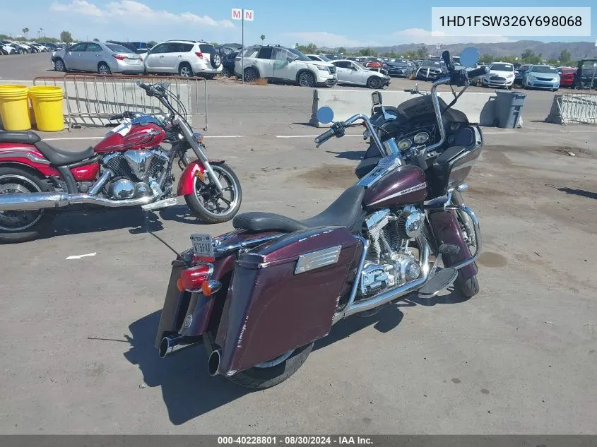 2006 Harley-Davidson Fltri VIN: 1HD1FSW326Y698068 Lot: 40228801