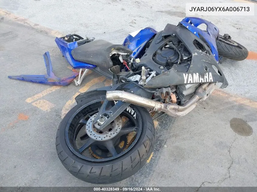 JYARJ06YX6A006713 2006 Yamaha Yzfr6 L