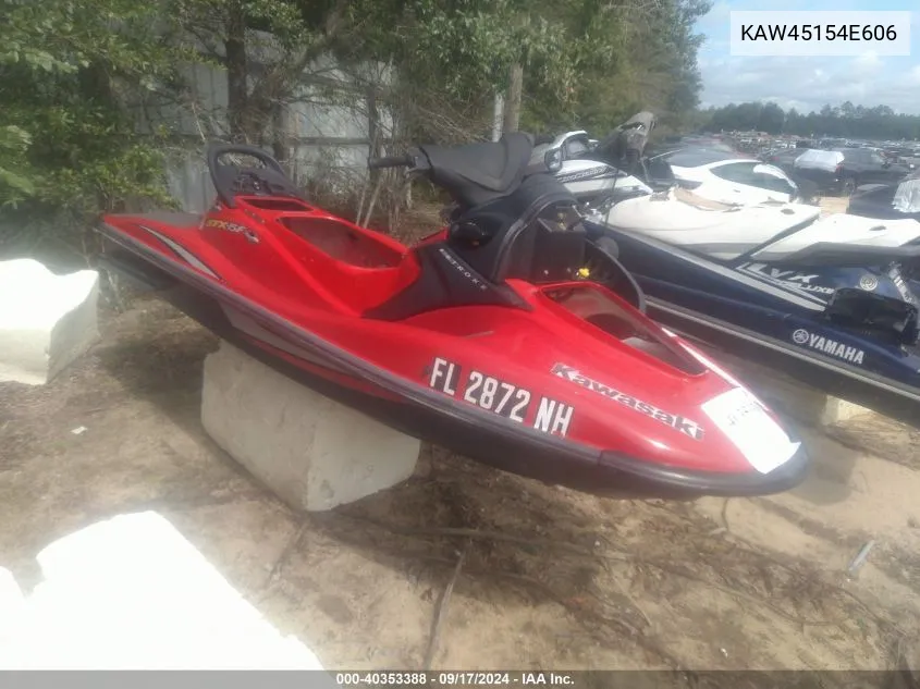 2006 Kawasaki Jet Ski Stx VIN: KAW45154E606 Lot: 40353388