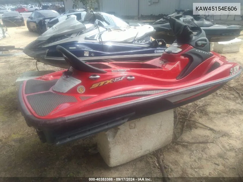 2006 Kawasaki Jet Ski Stx VIN: KAW45154E606 Lot: 40353388