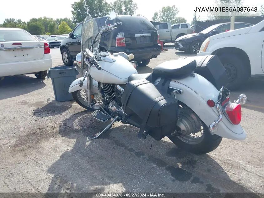 2006 Yamaha Xvs65 A VIN: JYAVM01E86A087648 Lot: 40424975