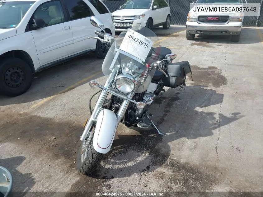 2006 Yamaha Xvs65 A VIN: JYAVM01E86A087648 Lot: 40424975