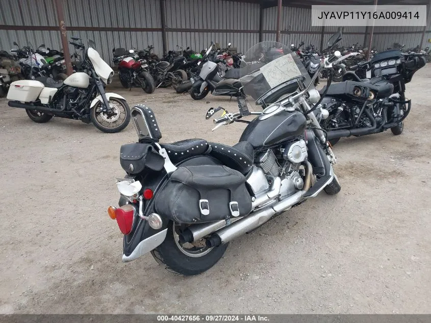 2006 Yamaha Xvs1100 A VIN: JYAVP11Y16A009414 Lot: 40427656