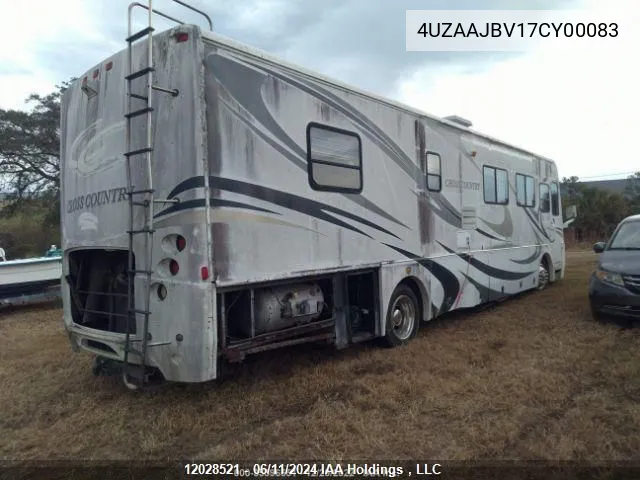 2007 Freightliner Chassis X Line Motor Home VIN: 4UZAAJBV17CY00083 Lot: 12028521