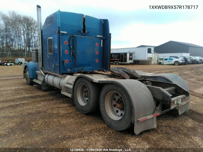 2007 Kenworth Construction W900 VIN: 1XKWDB9X57R178717 Lot: 12138426